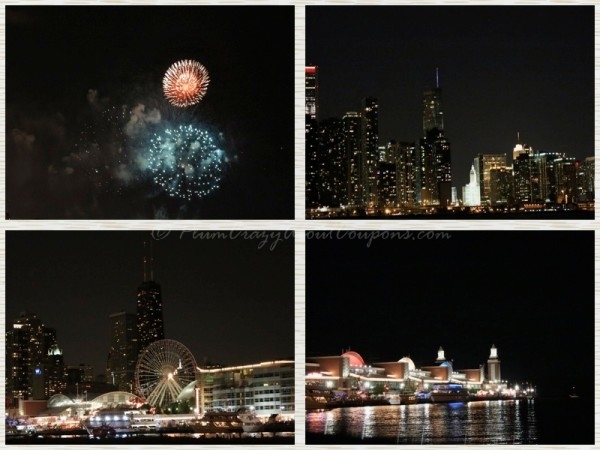 Chicago, Illinois fireworks show from the SeaDog Cruise experience