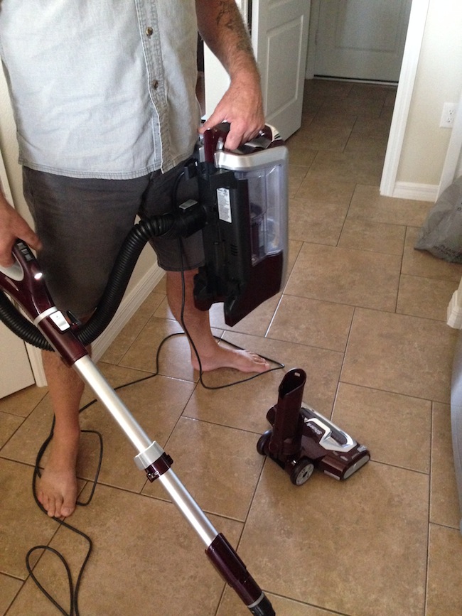 The Shark Rotator Powered Lift-Away Vacuum transforms into Lift-Away mode to reach way under furniture & target dirt without any heavy lifting or moving.