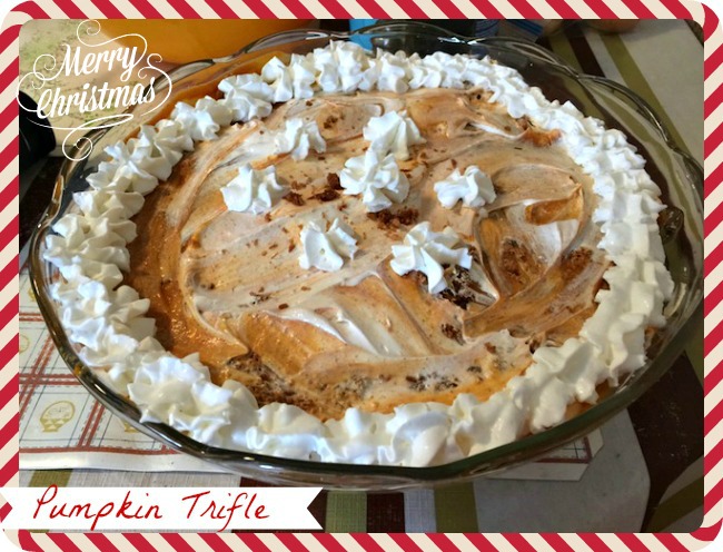 Welcome to our first annual 12 days of Christmas desserts. Cookies, cakes and breads are the norm for the holidays. This year I am making a Pumpkin Trifle.