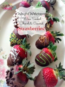 When I think of Valentine's Day, I think of wine, chocolate & strawberries. What better way than with WW wine soaked chocolate covered strawberries 2PP.