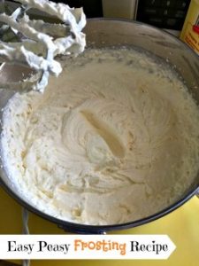 I have been making this frosting recipe for most of my life. I am not a fan of butter cream frosting, it's way too sweet. And with only 1 WW PP, it's easy!