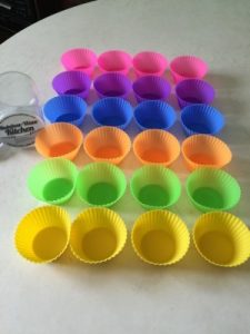 A regular box of cake mix makes more than 12 cupcakes. The Rainbow Wave Silicone Baking Cups come in a 24 pack so you can make all your cupcakes at once.