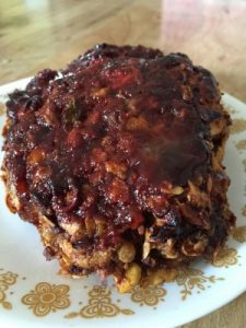 Today, we have Barbecue-Glazed Meat Loaf for you. It smelled delicious & tasted as good as it smelled. My husband loved it and he's not a fan of BBQ sauce.