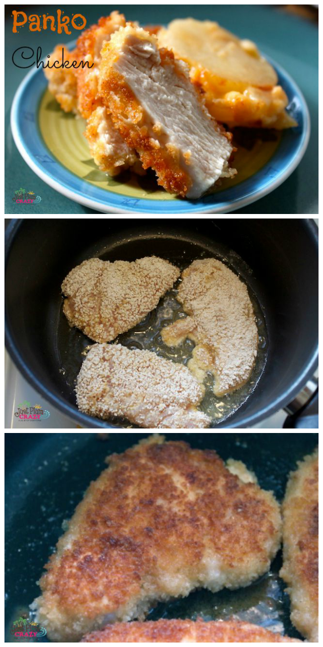 Delicious, golden brown breaded panko chicken breasts are a perfect weeknight meal that is good enough for company, but easy enough for anyone.