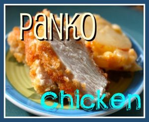 Delicious, golden brown breaded panko chicken breasts are a perfect weeknight meal that is good enough for company, but easy enough for anyone.