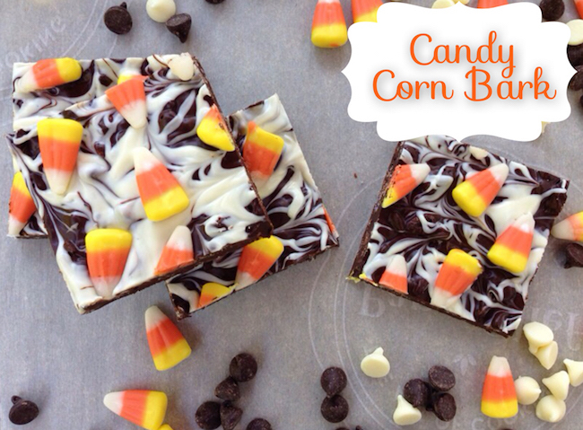 Candy corn bark candy