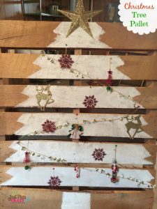 Welcome to day 4 of our 12 days of Christmas! Today we have a Christmas Tree Pallet tutorial. Though it sounds easy, there were some glitches along the way.
