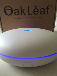 I received the Oak Leaf Essential Oil Diffuser and I was surprised at the size of it. It's about the size of a salad bowl...no kidding!