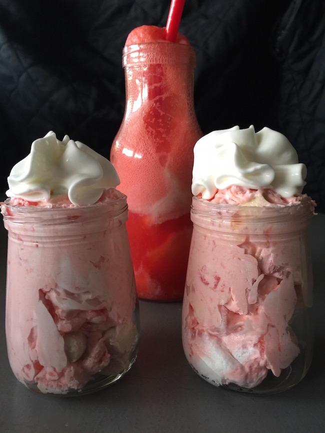What's great about the Angel Fluff Salad Recipe is that you can make it any color you want for any holiday! I made it pink for Valentine's Day.