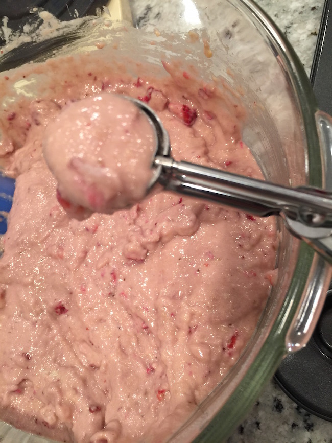 Lil' Bits Strawberry Muffins are made with a secret ingredient & are very moist. This is the perfect healthy choice recipe that everyone will love!