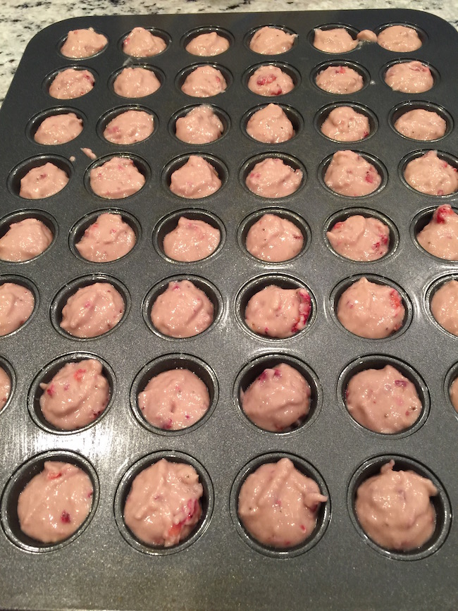 Lil' Bits Strawberry Muffins are made with a secret ingredient & are very moist. This is the perfect healthy choice recipe that everyone will love!