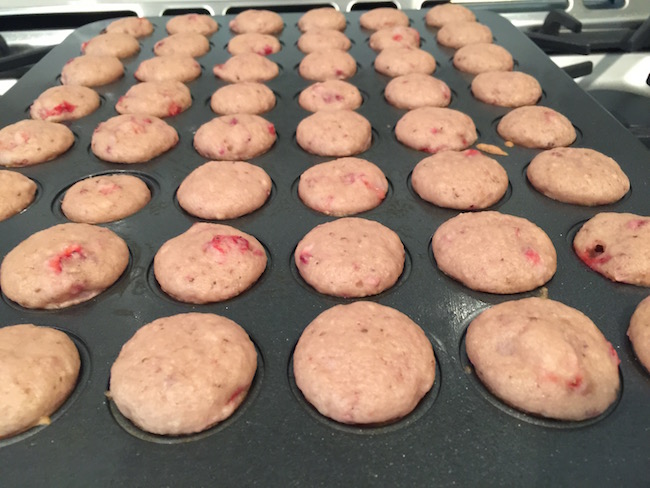 Lil' Bits Strawberry Muffins are made with a secret ingredient & are very moist. This is the perfect healthy choice recipe that everyone will love!