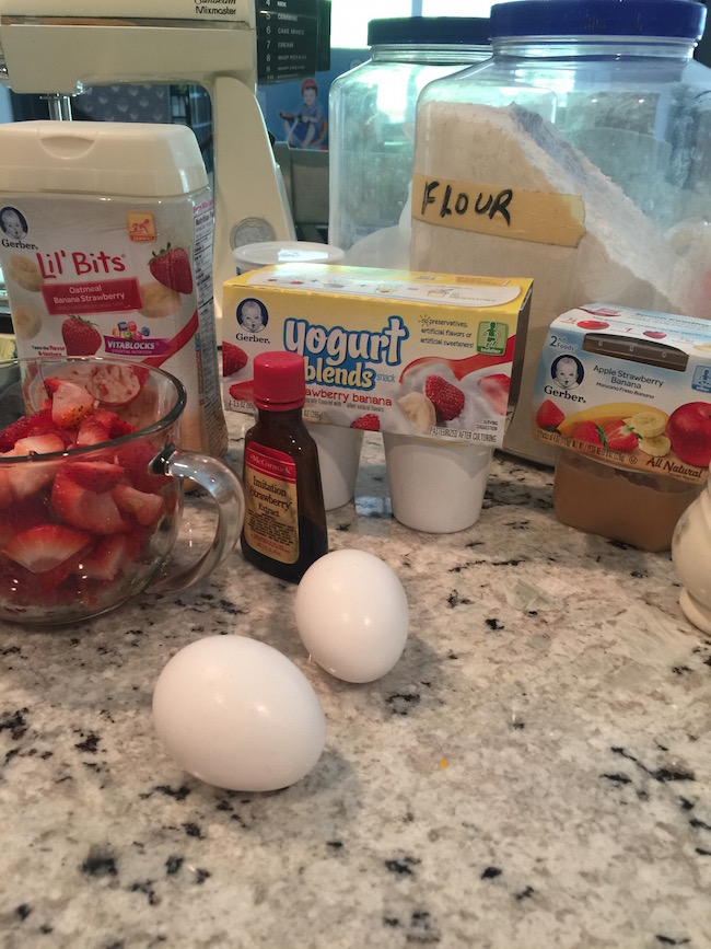 Lil' Bits Strawberry Muffins are made with a secret ingredient & are very moist. This is the perfect healthy choice recipe that everyone will love!