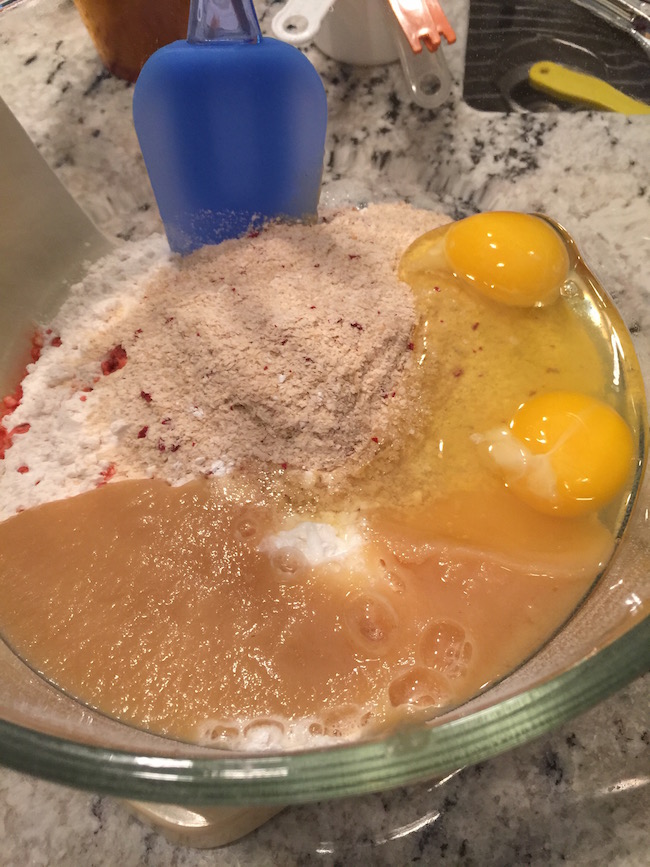 Lil' Bits Strawberry Muffins are made with a secret ingredient & are very moist. This is the perfect healthy choice recipe that everyone will love!