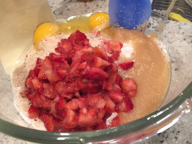 Lil' Bits Strawberry Muffins are made with a secret ingredient & are very moist. This is the perfect healthy choice recipe that everyone will love!