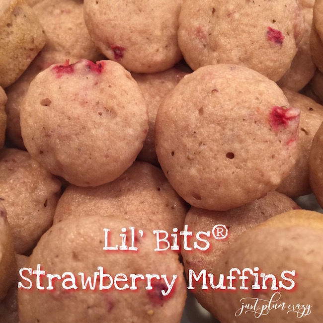 Lil' Bits Strawberry Muffins are made with a secret ingredient & are very moist. This is the perfect healthy choice recipe that everyone will love!