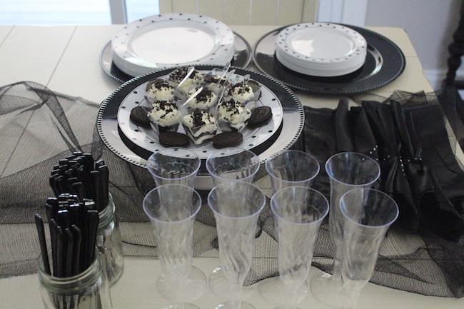 All the black and white polka dot tablescape items are available for purchase on SmartyHadAParty.com as well as many different color options.