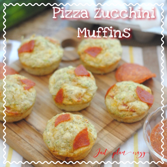 Pizza Zucchini Muffins! Just thinking about them makes my mouth water. What better way to sneak in some veggies than with with Pizza Zucchini Muffins?