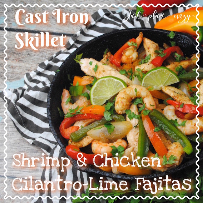Cast Iron Skillet Shrimp and Chicken Fajitas Recipe is a recipe that will please everyone.This is the perfect dish for your Labor Day fiesta.