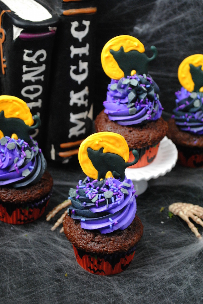 Cupcakes made from scratch taste so much better than a box. The Halloween Cat Cupcake recipe really isn't that complicated.
