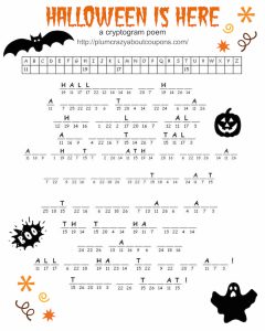 Halloween is just around the corner and today we have some Free Printable Halloween Games for you. We have a Cryptogram, a Maze and a Word Search.