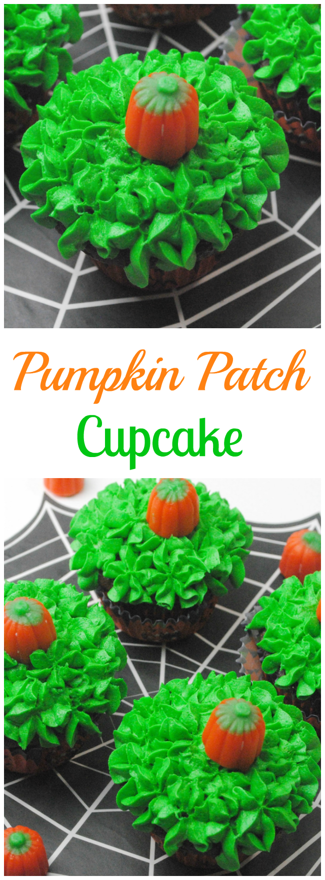 Pumpkin patch chocolate cupcake
