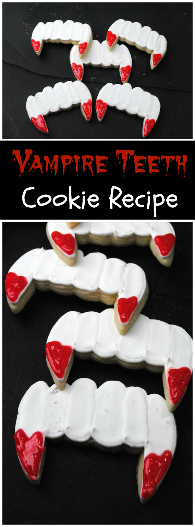Halloween is closing in and will be here in a couple weeks. Here is a Vampire Teeth Cookie recipe that is great for parties or Trunk or Treats!