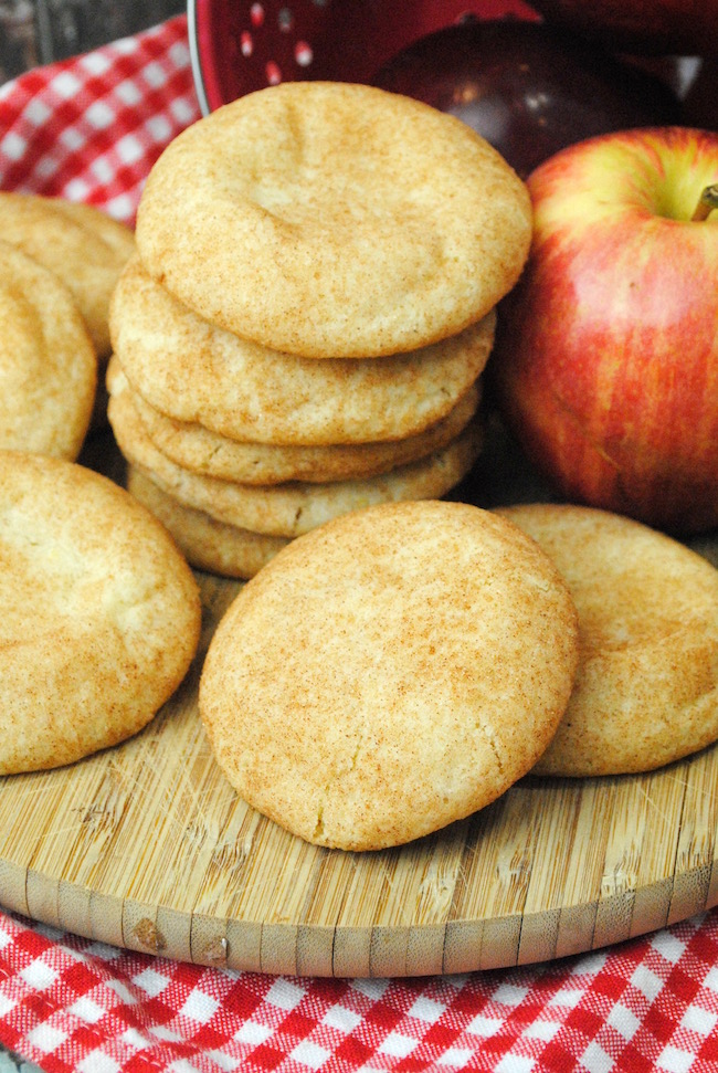 It's no secret that I love Snickerdoodle cookies. When I found this Apple Cider Snickerdoodle Cookie Recipe, I thought Oh-Em-Gee...I am in heaven! 