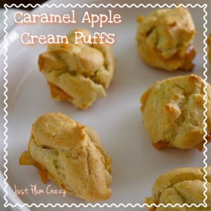 Apples are still in season and we always have at least one apple dessert at our Thanksgiving dinner like this Caramel Apple Cream Puffs recipe.