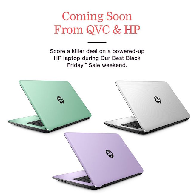 I'm here to share with you about the lowest price of the season EVER on their HP 15 Notebook PC on QVC this Saturday, November 26th, 2016.