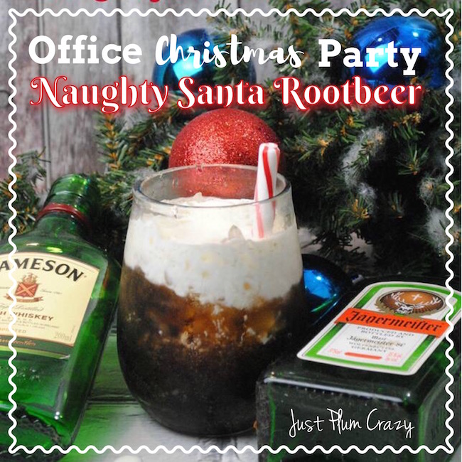 We are getting prepared for the Office Christmas Party movie with a special Office Christmas Party Naughty Santa Rootbeer Cocktail Recipe.