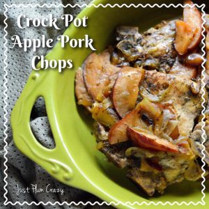 It's an apple kind of week at Just Plum Crazy. So far we've had Apple Cider Donuts, Caramel Apple Cocoa & today we have Crock Pot Apple Pork Chops Recipe.
