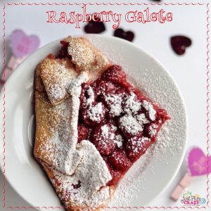 The Raspberry Galette is filled with fresh raspberries in a pre made crust and topped with confectionary sugar, it will please any palate.