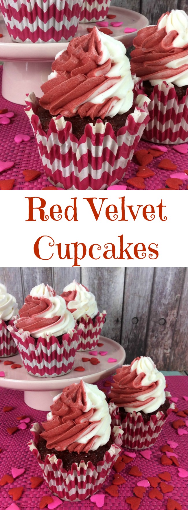 Here we have one of my favorite Valentine's Day recipes, Red Velvet Cupcakes recipe. Of course you can make this anytime of the year.