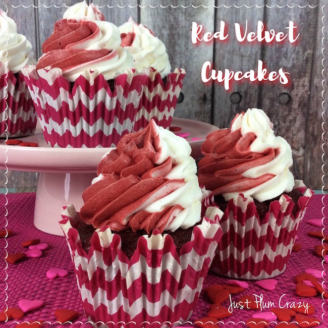 Here we have one of my favorite Valentine's Day recipes, Red Velvet Cupcakes recipe. Of course you can make this anytime of the year.