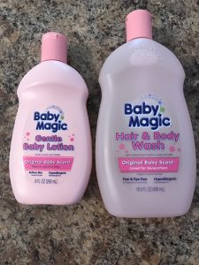 Baby Magic Baby Care products are gently formulated to preserve the natural moisture of your baby’s skin, and is enhanced with vitamins for extra care.