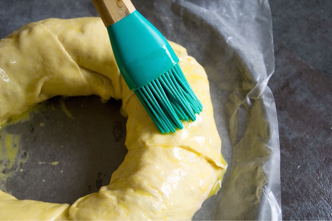 Another perfect recipe for your game day party is the Chicken Salsa Ring Recipe where you can easily substitute rotisserie chicken for the cooked chicken.