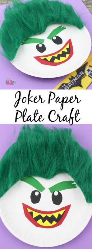 The Joker Paper Plate Craft Tutorial | Just Plum Crazy