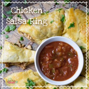 Another perfect recipe for your game day party is the Chicken Salsa Ring Recipe where you can easily substitute rotisserie chicken for the cooked chicken.