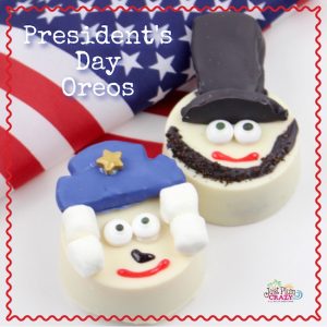 It's only fitting that we make something for President's Day with our President's Day Oreos Recipe which is also my mom's birthday!