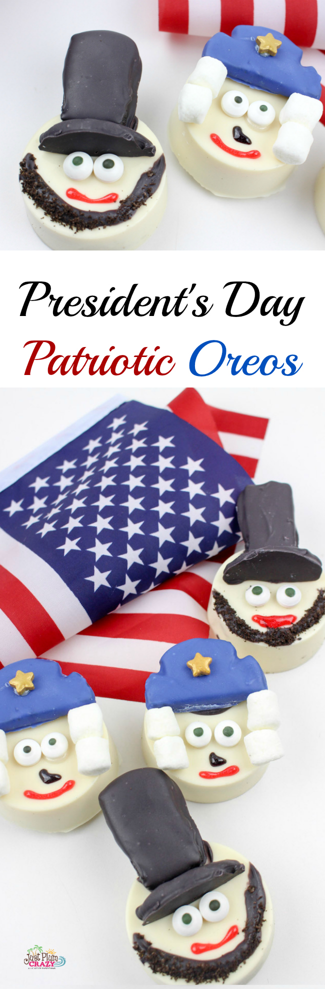 It's only fitting that we make something for President's Day with our President's Day Oreos Recipe which is also my mom's birthday!