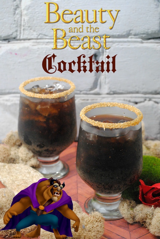 “Beauty and the Beast” is the fantastic journey of Belle, a young woman who is taken prisoner by a beast in his castle, hence The Beast Cocktail recipe.