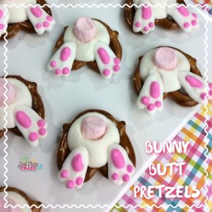 We have been sharing some pretty awesome Easter recipes and there are still more to come. Today we have Easter Bunny Butt Pretzels recipe.