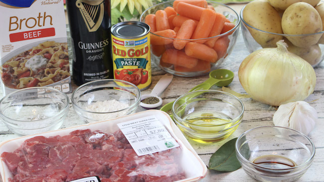 Irish Beef Stew ingredients
