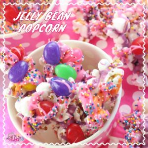 The kids will go crazy for this Jelly Bean Popcorn recipe. Simple to make and be a huge hit in the classroom, office or at home on movie night.