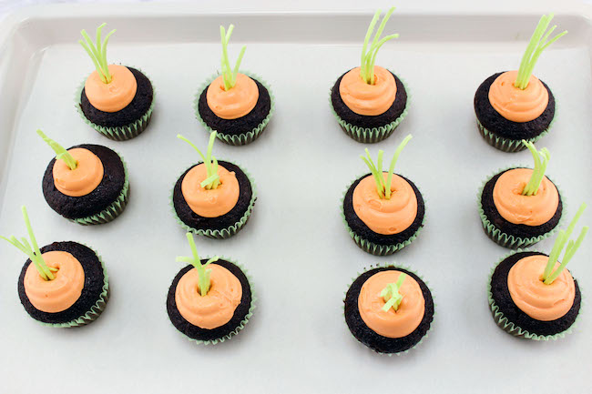 No matter which time of day you choose to host your gathering bring out your best dishes like the Hidden Carrot Cupcakes recipe and show them off.