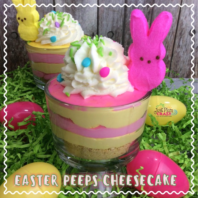 The Peep Cheesecake recipe is a cute and fun recipe that will thrill the kids as well as the adults at your Easter dinner or brunch or lunch. 