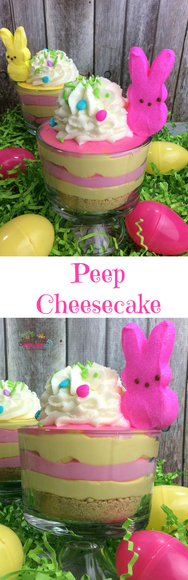 The Peep Cheesecake recipe is a cute and fun recipe that will thrill the kids as well as the adults at your Easter dinner or brunch or lunch. 
