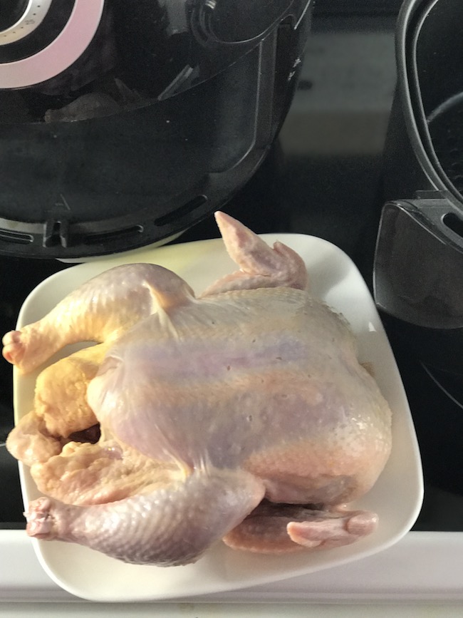 Today we are making an Air Fryer Weight Watchers Roasted Chicken Recipe. It's moist, cheap, filling and did I mention yummy!