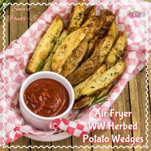 The Air Fryer Herbed Crispy Skin Potato Wedges Recipe is only 5 WW Smart Points and is great because you can still stay on program and eat foods you love!